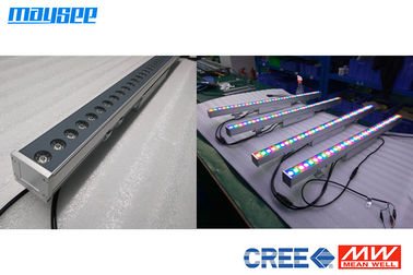 luz llevada linear de la lavadora de la pared del CREE de 36Watt DMX512 IP65 con la lente multi del ángulo