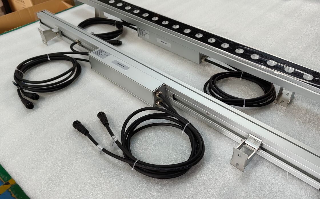 Luces LED de lavado de pared con período de garantía de 3 años, aleación de aluminio, 1 metro de longitud y solución de iluminación para la iluminación de fachadas arquitectónicas